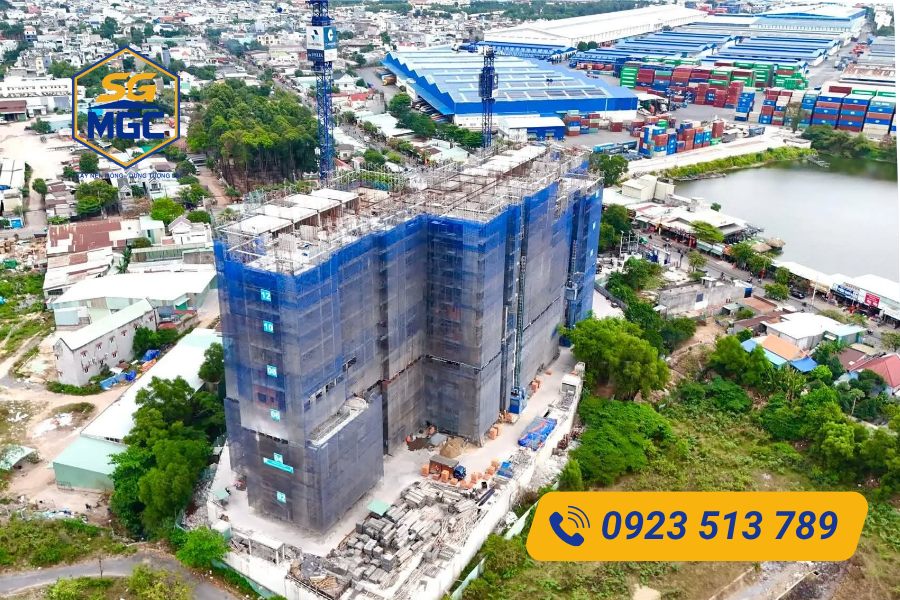 Giá lưới chắn bụi công trình màu xanh dương mới nhất