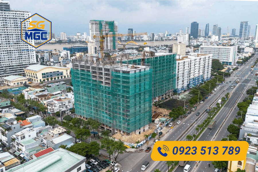 Lưới bao che công trình chắn bụi