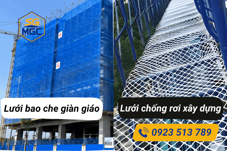 Phân biệt lưới chống rơi và lưới bao che